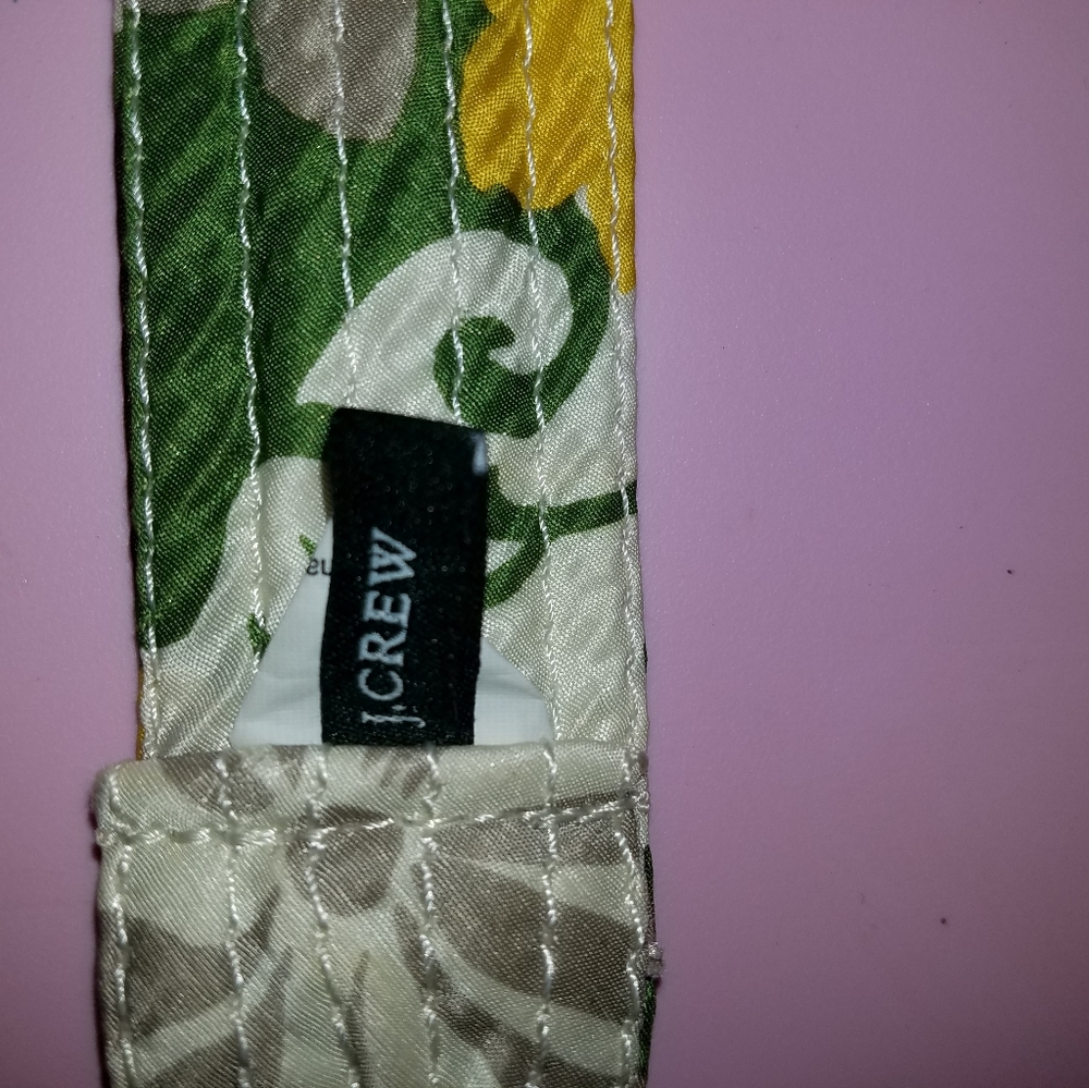 J. Crew cloth belt Womens M/L o-ring - Picture 3 of 4